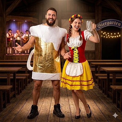 Fantasias Casal Ocktoberfast - SOMENTE ALUGUEL
