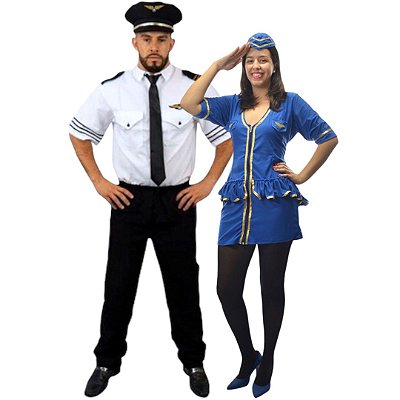 Casal Piloto e Aeromoça - SOMENTE ALUGUEL