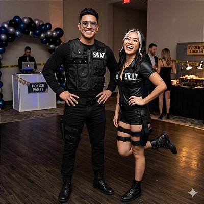 Fantasias Casal Swat - SOMENTE ALUGUEL