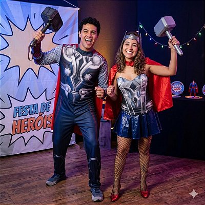Fantasias Casal Thor - SOMENTE ALUGUEL