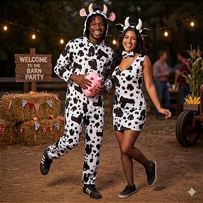 Fantasias Casal Vaquinhas - SOMENTE ALUGUEL