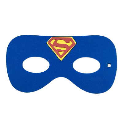 Máscara Super Homem Azul EVA