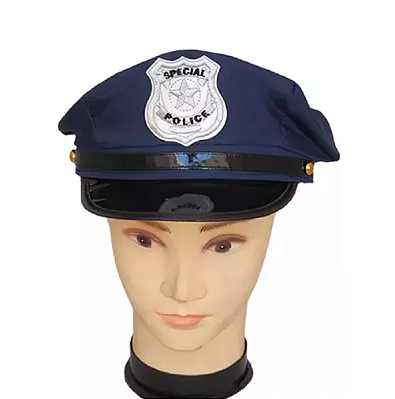 Quepe Policial Azul