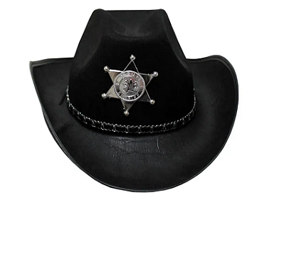 Chapéu Cowboy Xerife Feltro Adulto