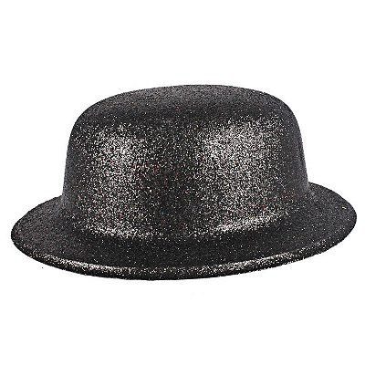 Chapéu Coco Plástico Glitter