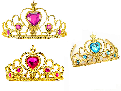 Coroa Princesa Coração Ouro