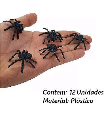 Kit Mini Aranha c/ 12 pçs