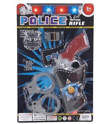 Kit Policial c/ Pistola