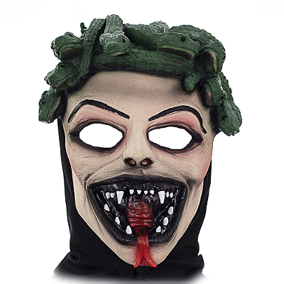Máscara Látex Medusa Nova c/ Capuz
