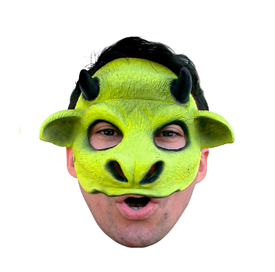 Máscara Látex Vaca Metade