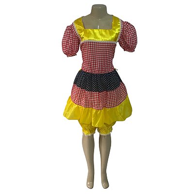Vestido Junino Quadriculado TNG