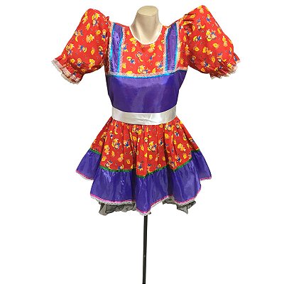 Vestido Junino Quadrilha Lt