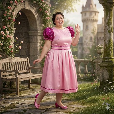 Fantasia Bela Adormecida Plus Adulto - SOMENTE ALUGUEL