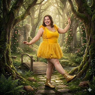 Fantasia Bela Malha Plus Adulto - SOMENTE ALUGUEL