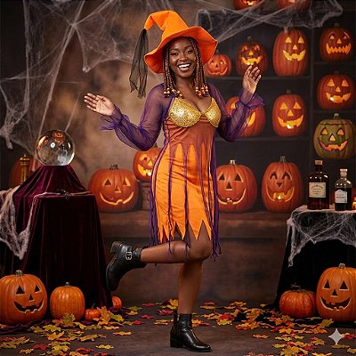 Fantasia Bruxa Fogosa Adulto - SOMENTE ALUGUEL