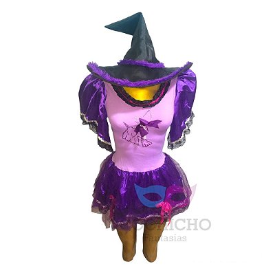 Bruxa Vestido Colan Tule - SOMENTE ALUGUEL