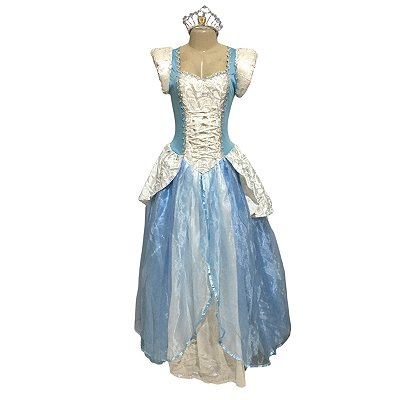 Cinderela Glitter Luxo Comprida - SOMENTE ALUGUEL