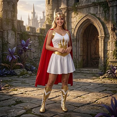 Fantasia She-Ra Luxo Adulto - SOMENTE ALUGUEL