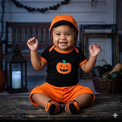Fantasia Infantil Masculina Abóbora Baby