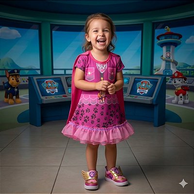 Fantasia Infantil Skye Estampada (1)