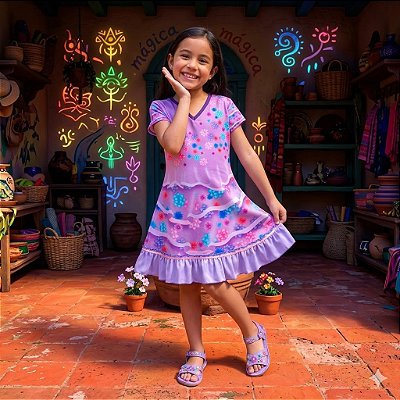 Fantasia Infantil Isabela Estampada