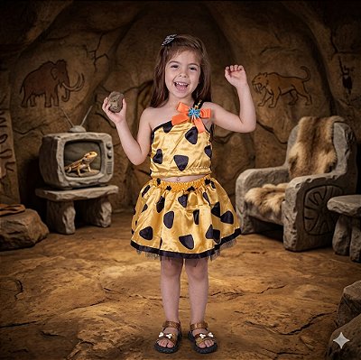 Fantasia Infantil Menina das Cavernas Legs