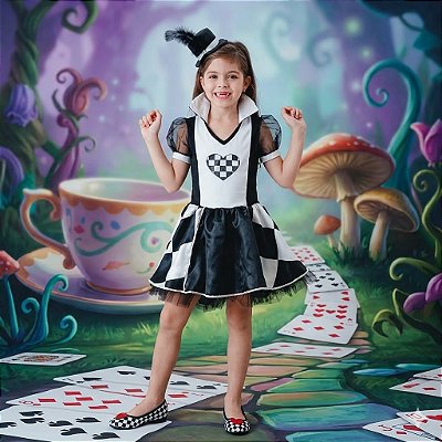 Fantasia Infantil Dama Dark Leg