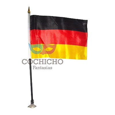 Mini Bandeira Alemanha c/ Haste Enfeite