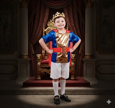 Fantasia Infantil Príncipe Curto Leg