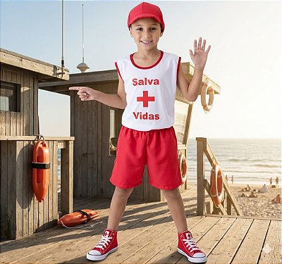 Fantasia Infantil Salva Vidas Leg