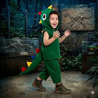 Fantasia Infantil Dinossauro Masculino Fan