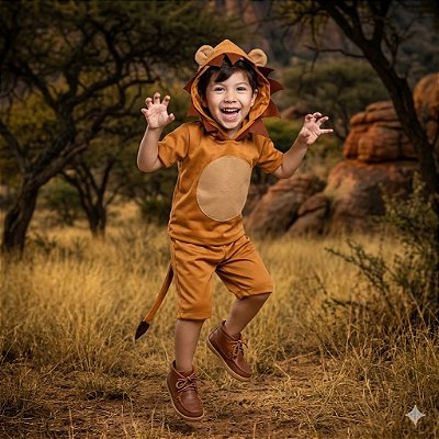 Fantasia Infantil Leão Masculino Fan