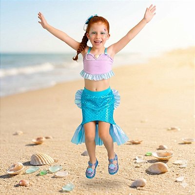 Fantasia Infantil Encanto de Sereia Feminina Fan