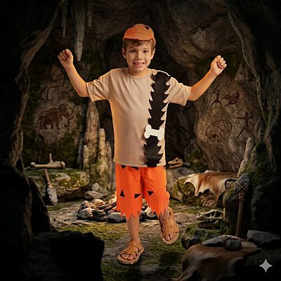 Fantasia Infantil Bam Bam Masculino Muv