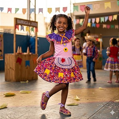 Fantasia Infantil Festa Junina - Girassol Jardim BM