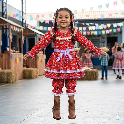 Fantasia Infantil Festa Junina Feminino - Dança ML