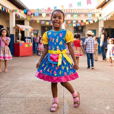 Fantasia Infantil Festa Junina Feminino - Frutas