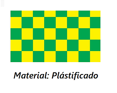Bandeira Brasil Decorativa Quadriculada