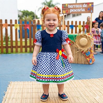 Fantasia Baby Festa Junina - Xadrezinho Leg