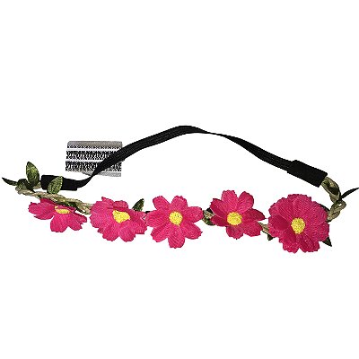 Tiara Flor Cosmos c/ Elástico