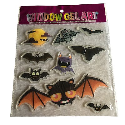 Adesivo Decorativo Halloween Gel c/9
