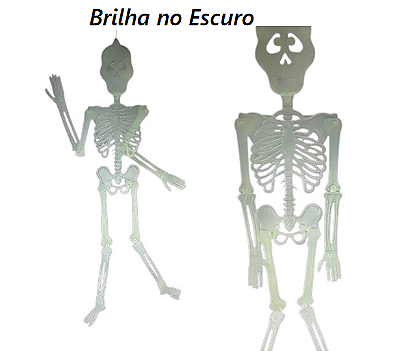 Esqueleto Brilha no Escuro 90 cm