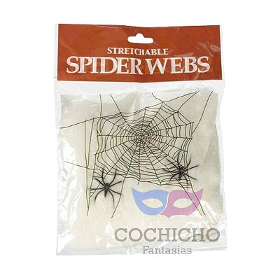 Teia de Aranha Decorativa c/ 60g