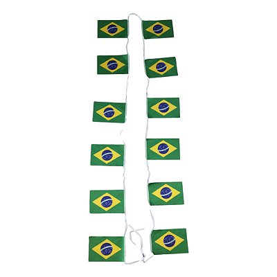 VARAL BANDEIRA DE TECIDO BANDEIRAS 14X21CM - C/4M