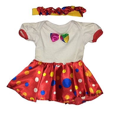 Fantasia Feminina Baby Palhaça
