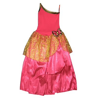 Fantasia Infantil Feminina Princesa Laço Pink Lt