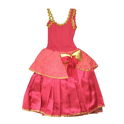 Fantasia Infantil Feminina Escola de Princesas Lj