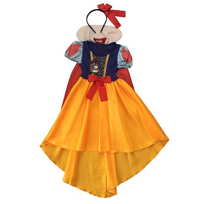 Fantasia Infantil Feminina Branca de Neve FF