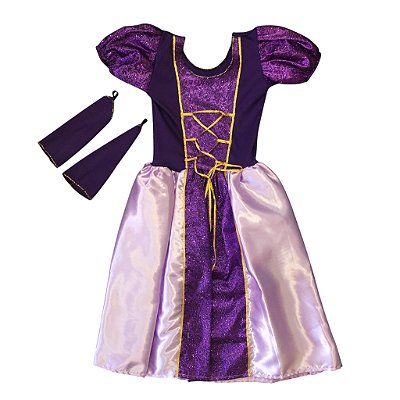 Fantasia Infantil Feminina Rapunzel 25 BM