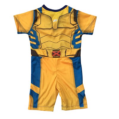 Fantasia Infantil Macacão Curto Wolverine (A110)